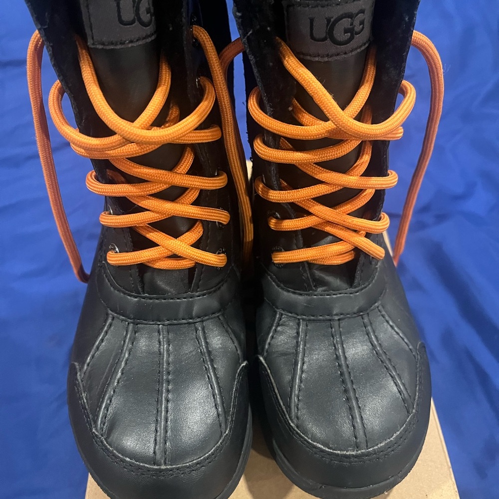 UGG Kids Boots with Black and Orange Accents